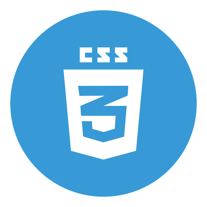 The logo for CSS3