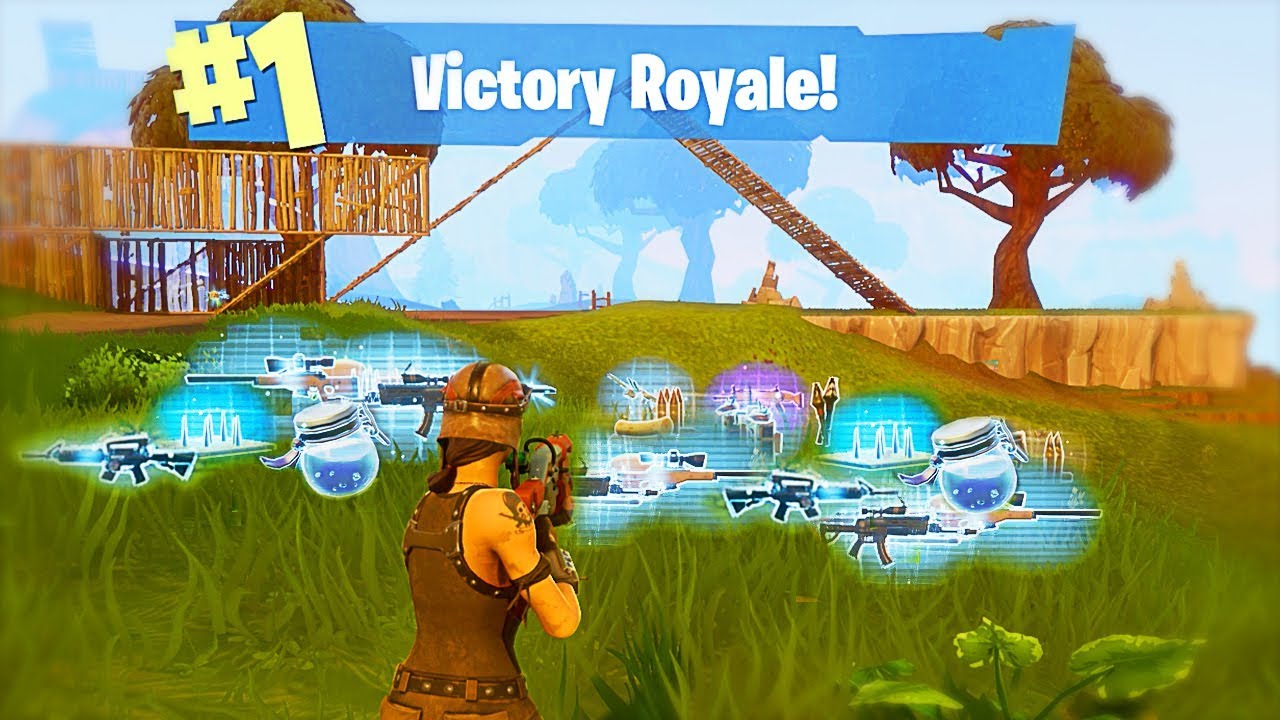 The sweet, sweet victory royale screen when you win a match of Fortnite.