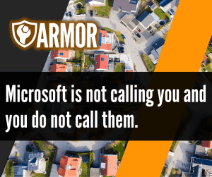 Read more about the article Microsoft is not calling you and you do not call them.