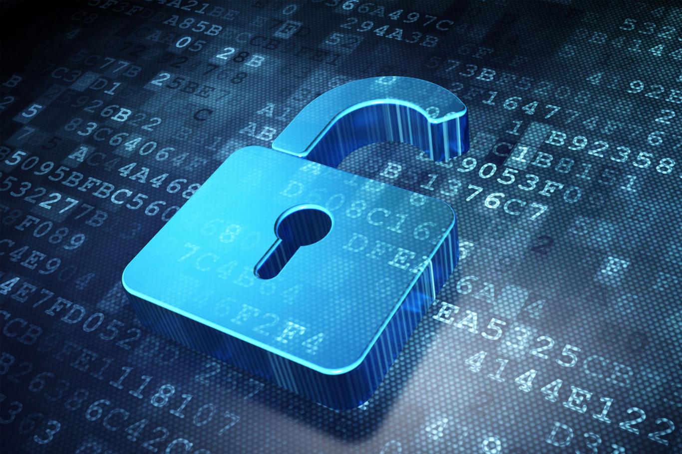 A lock breaking and data being lost