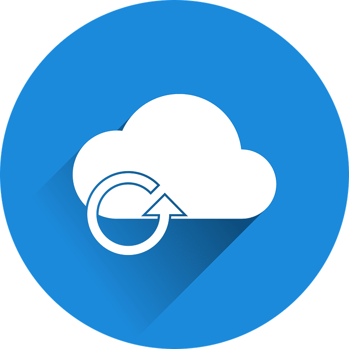 An icon representing the internet cloud with a loop icon over it.