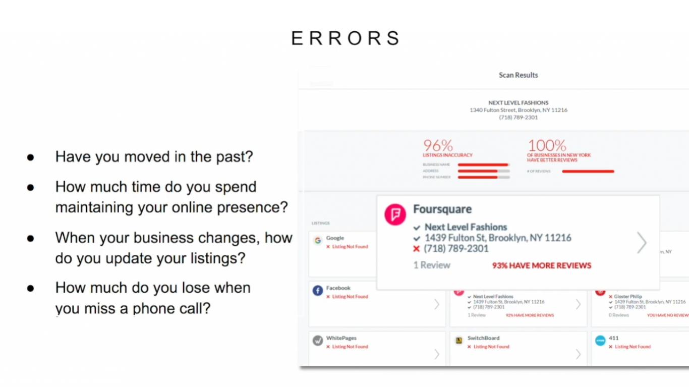 Business Information Errors