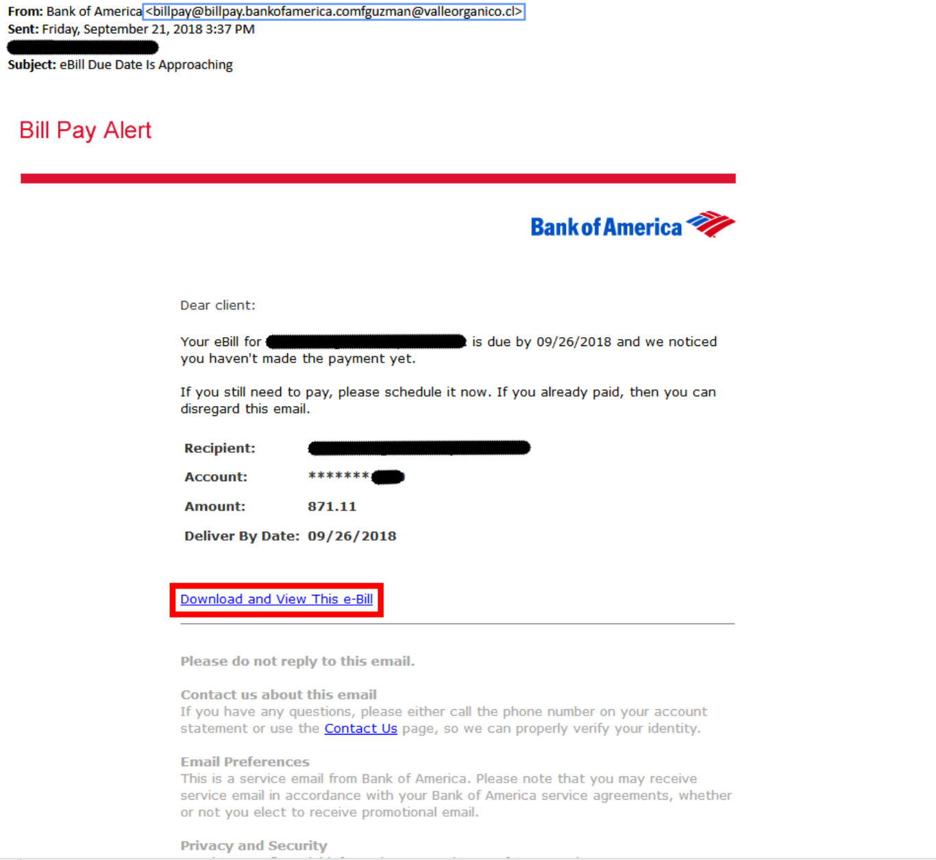 Document Macro Malware Example Email