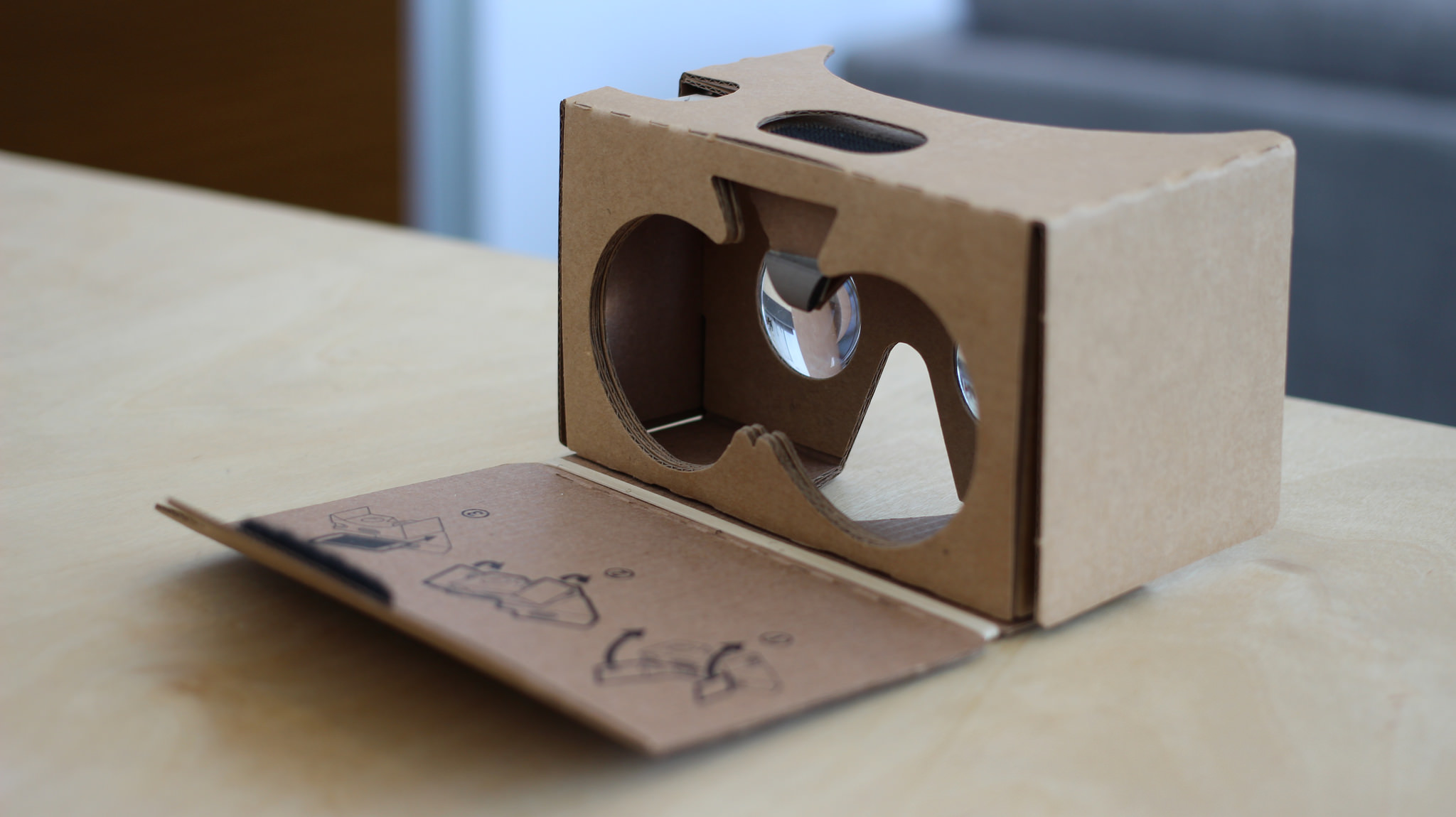 Constructed Google Cardboard Headset